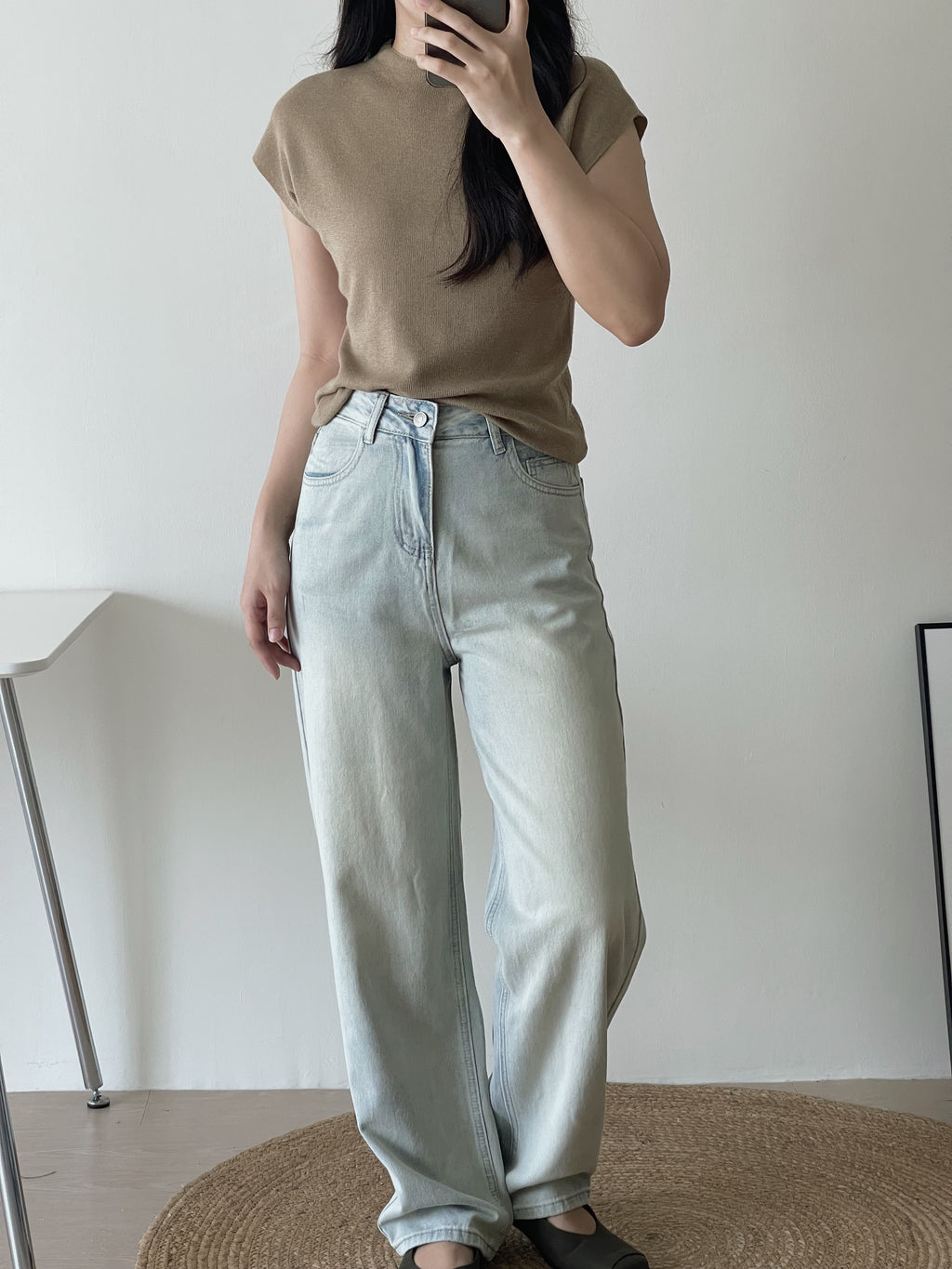 Extra Long Light Washed Jeans / 加长版浅牛仔长裤
