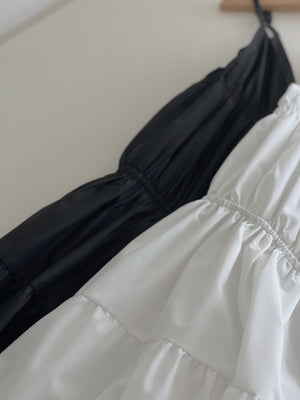 Lorra Wide Flare Dress / 小露背度假风长裙