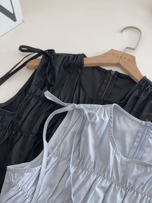 Castille Sweet Dress / 甜美褶皱连身裙