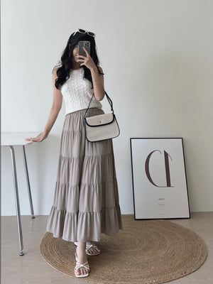 Chiffon Layered Midi Skirt / 温柔雪纺半身裙