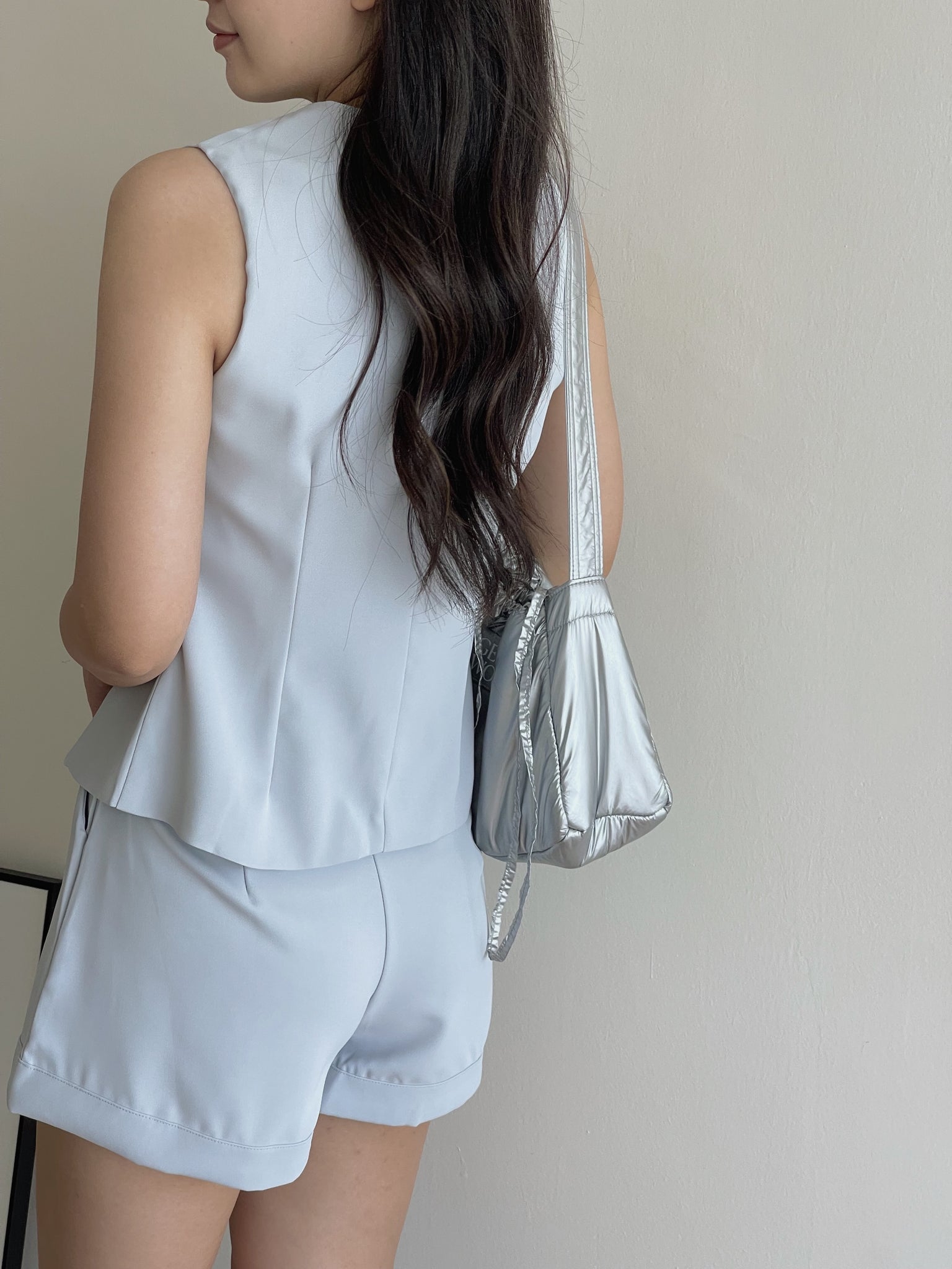 Ribbon Vest Set / 蝴蝶结无袖西装套装