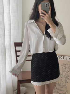 Polka Dots Skirt / 小俏皮波点蕾丝短裙