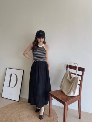 Summer Wide Midi Skirt / 清凉飘逸半身裙