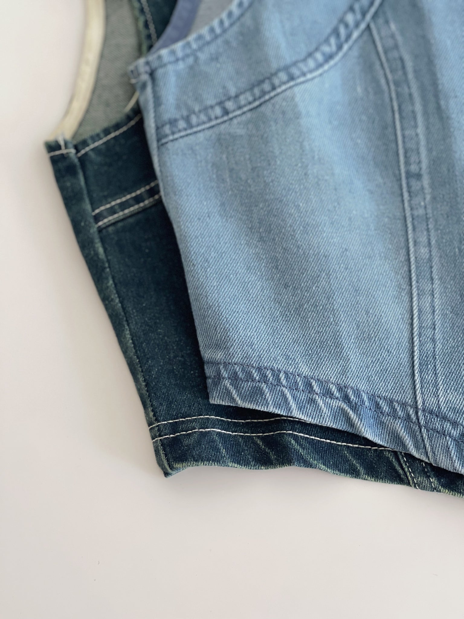 Denim Gold Button Top / 小香牛仔金扣上衣