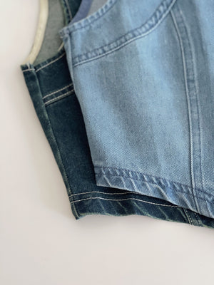 Denim Gold Button Top / 小香牛仔金扣上衣