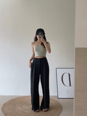 Scoop Neck Padded Singlet / 大领口显瘦胸垫吊带