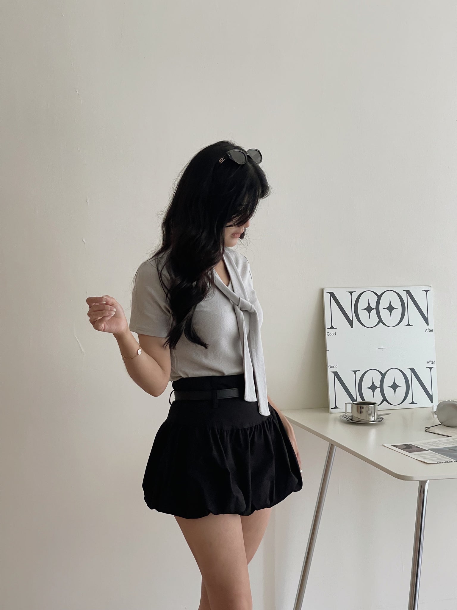 Mochi Tie Tee / 糯叽叽领带针织