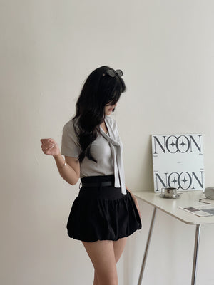 Mochi Tie Tee / 糯叽叽领带针织