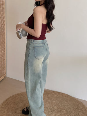 Retro Baggy Jeans Trousers / 复古阔腿拖地牛仔裤
