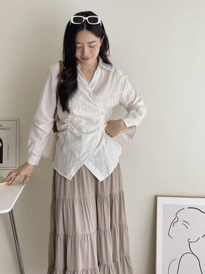 Laia Ruched Shirt / 设计感抽皱衬衫