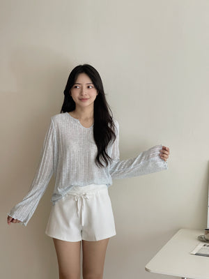 Cozy Snowflake Top / 松弛感‌雪花棉罩衫