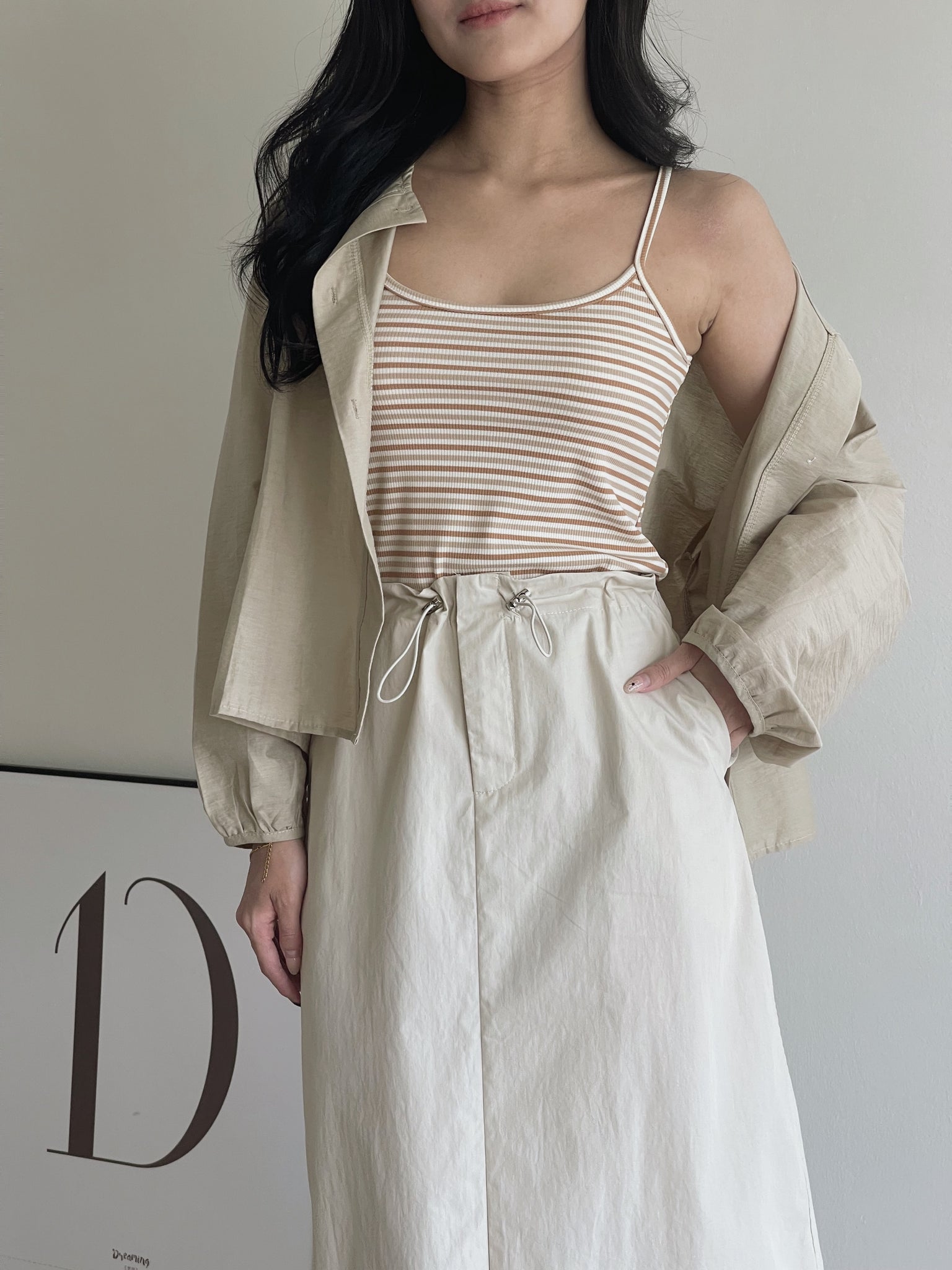 Cargo Midi Outing Skirt / 酷酷中长工装裙