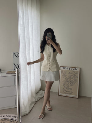 Plain Pleated Skirt / 简约百褶短裙