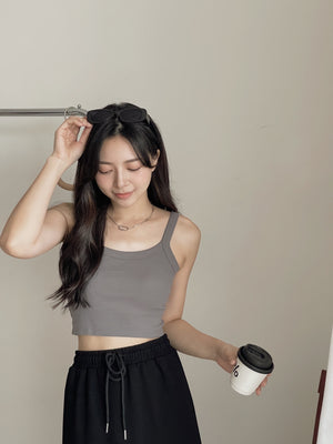 Crop Padded Camisole / 露脐胸垫吊带