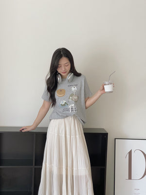 Afternoon Tea Top / 下午茶立体装饰T恤