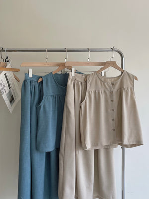 Garcella Linen Set / 简约棉麻套装