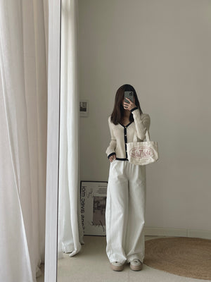 Wide Pull-On Pants / 松紧抽绳阔腿百搭裤