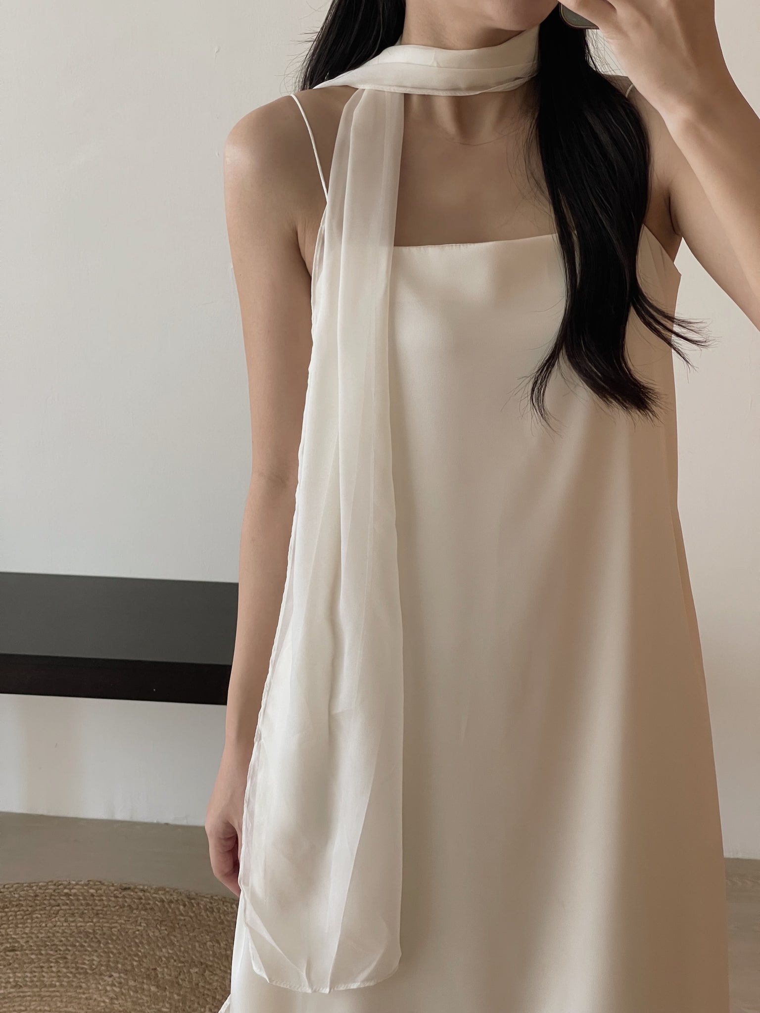 Lumiere Sash Tie Dress / 飘带高级感气质连身裙