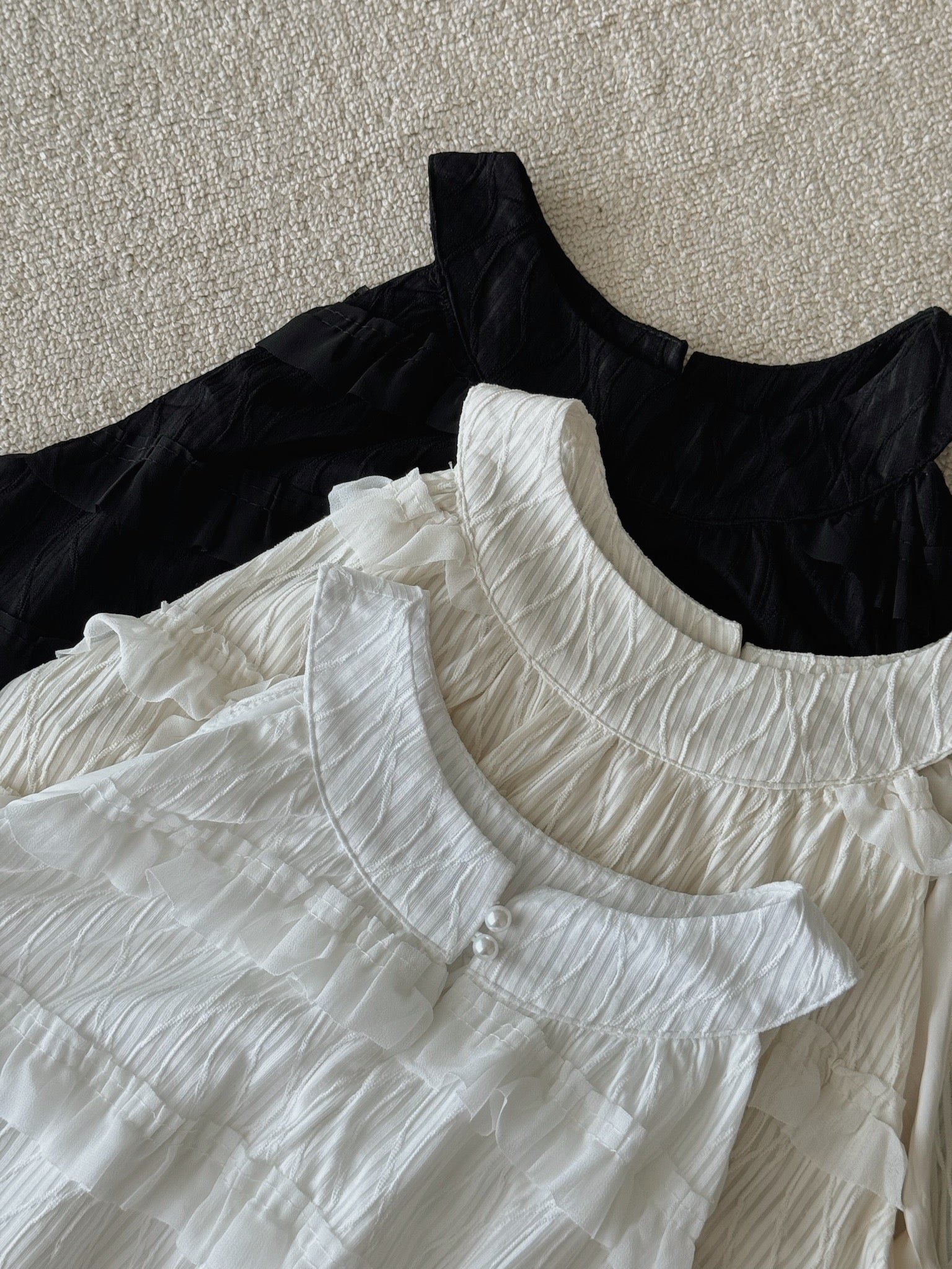 Ruffles Layered Dress / 度假风木耳边长裙