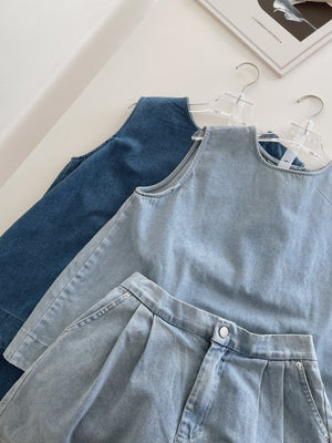 Casual Denim Set / 休闲宽松牛仔套装