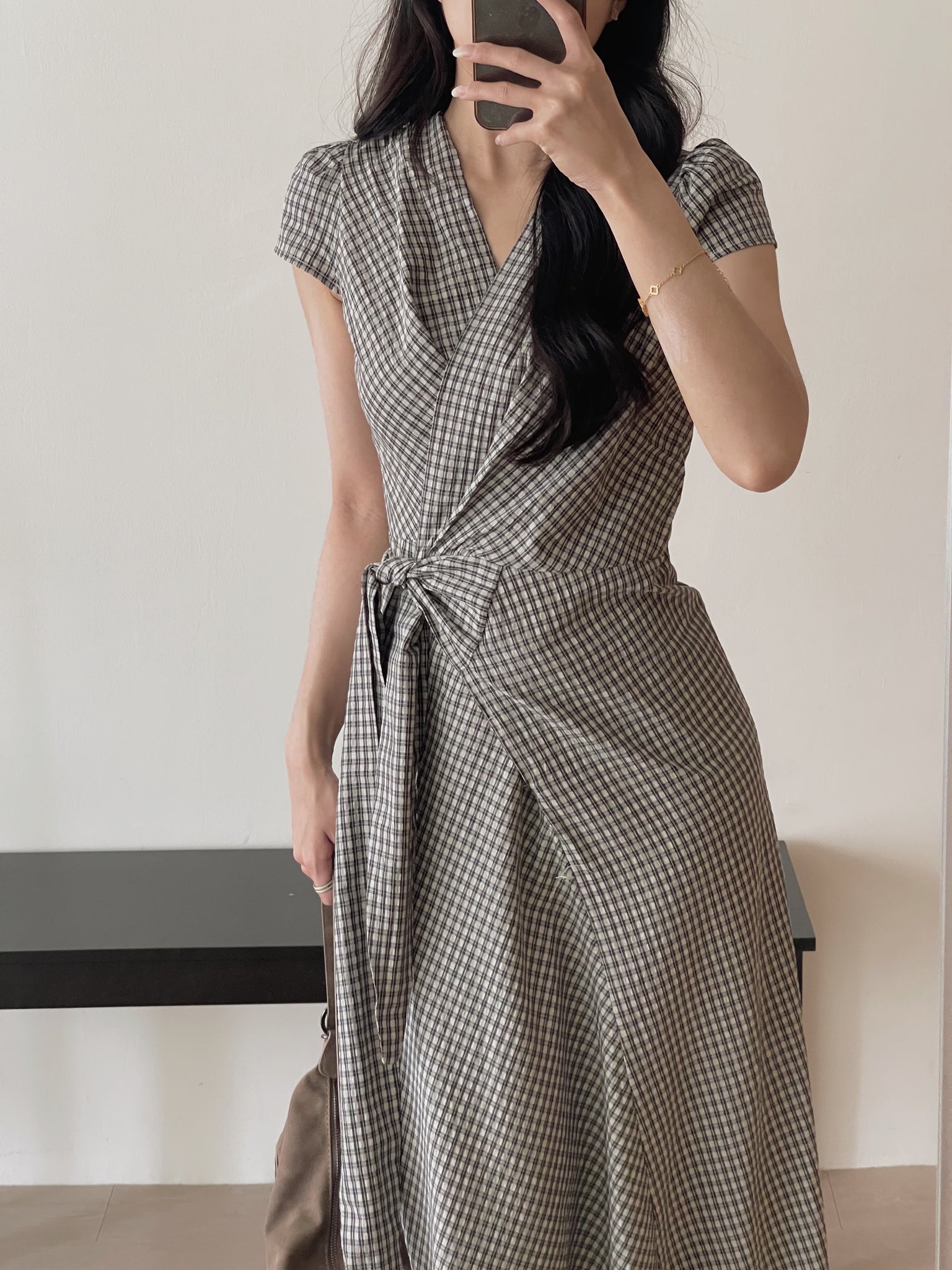 Azalea Wrap Dress / 法式V领收腰气质连身裙