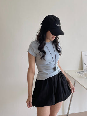 Basic Cotton Tee / 纯色基础棉质修身T恤