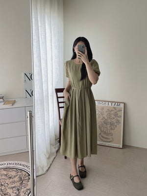 Anais Puff Sleeves Dress / 韩风泡泡袖连身裙