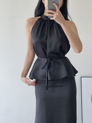 Anastasia Satin Set / 名媛贵族气质缎面套装