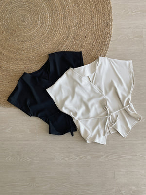 Eliss Kimono Blouse / 小众通勤收腰衬