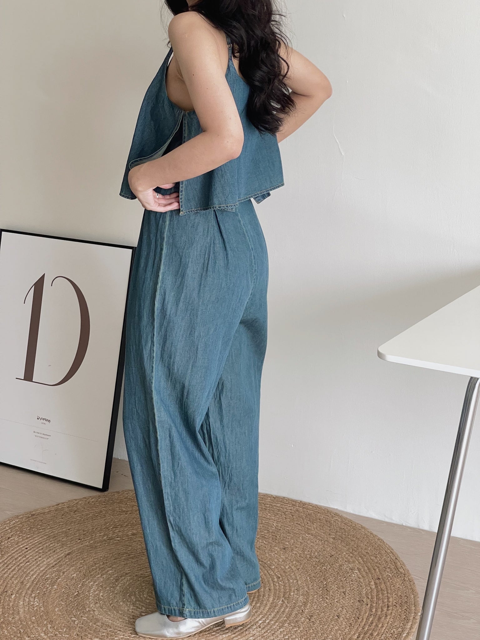 Arena Soft Denim Jumpsuit / 天丝软牛仔连体裤