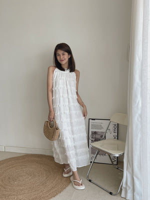 Ruffles Layered Dress / 度假风木耳边长裙
