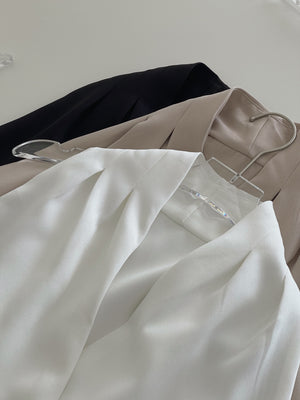 V-Neck Sleeveless Top / 交叉V领通勤上衣