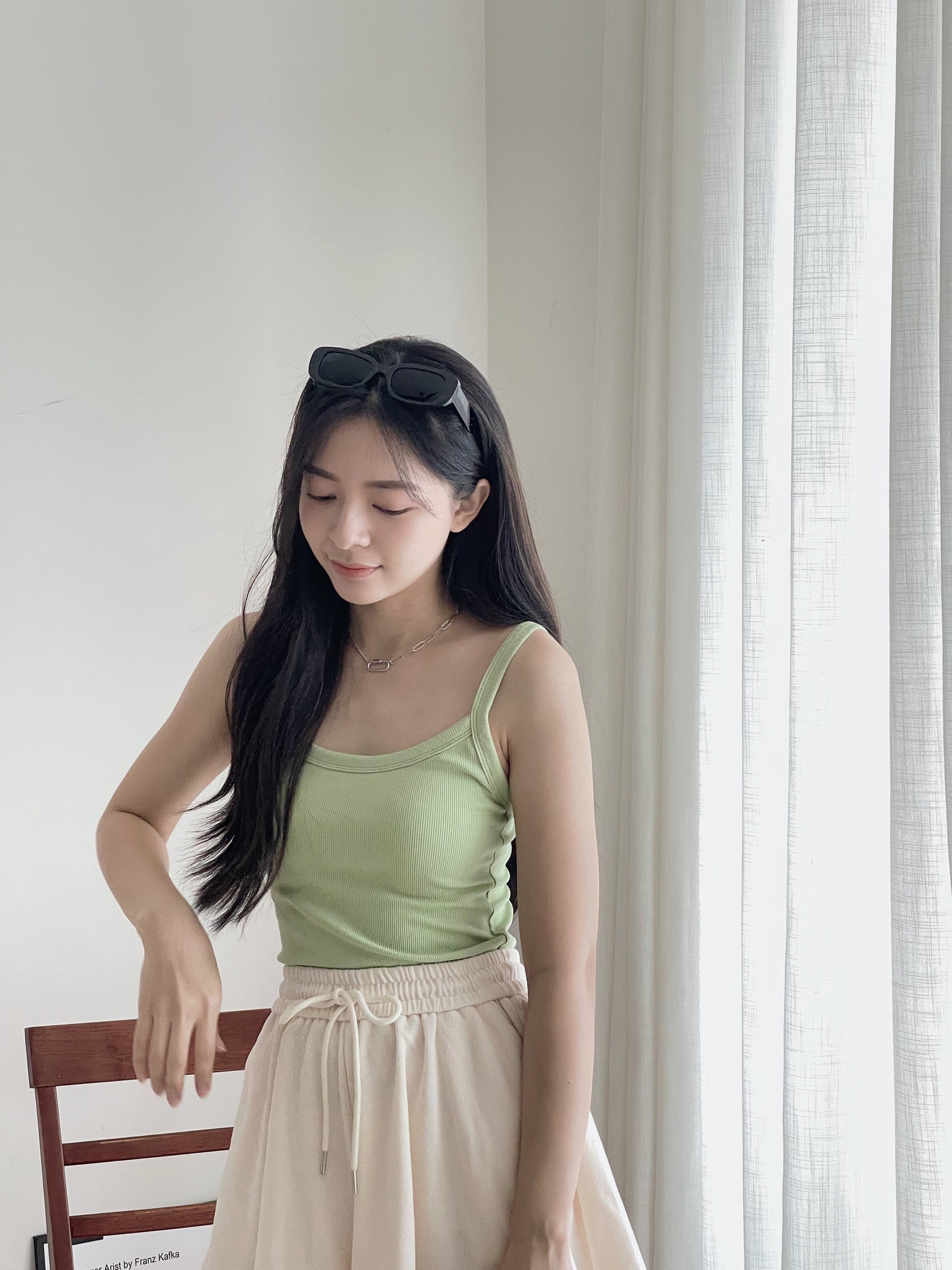Padded Strap Singlet / 遮副乳带胸垫背心