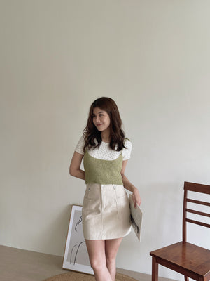 Side Pocket Skirt / 净色口袋包臀裙