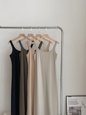 Plain Long Dress / 净色简约长裙