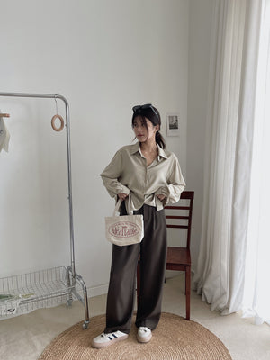 Roxane Suit Straight Leg Pants / 直筒阔腿西装裤
