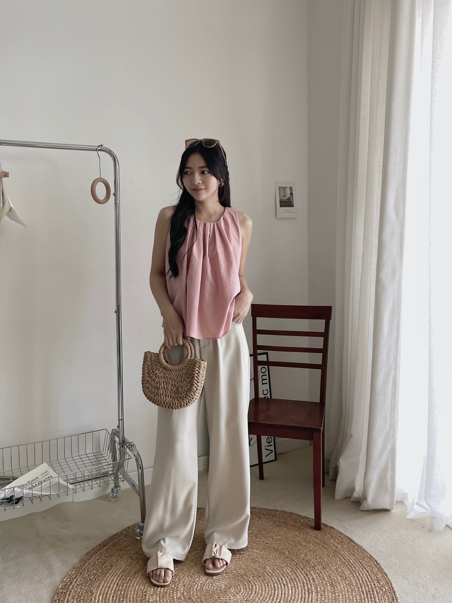 Roxane Suit Straight Leg Pants / 直筒阔腿西装裤