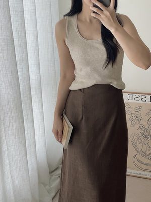 Comfy Tank Top / 遮副乳针织背心