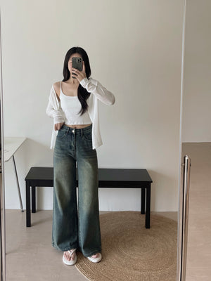 Retro Baggy Jeans Trousers / 复古阔腿拖地牛仔裤