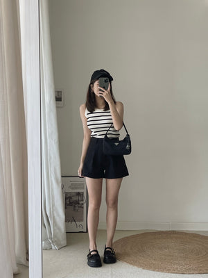 Stripes Stretchy Top / 高弹条纹针织上衣