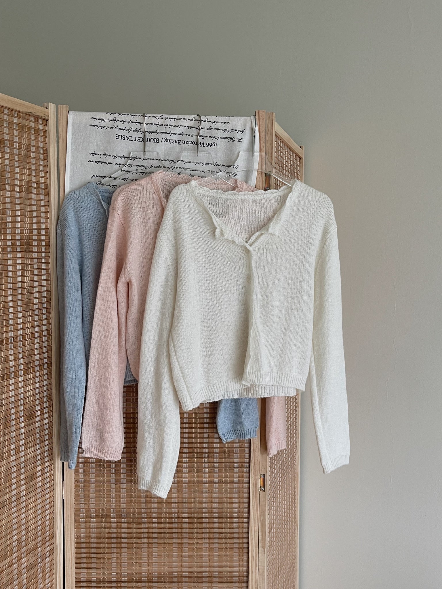 Crochet Knit Cardigan / 毛衣钩花针织开衫
