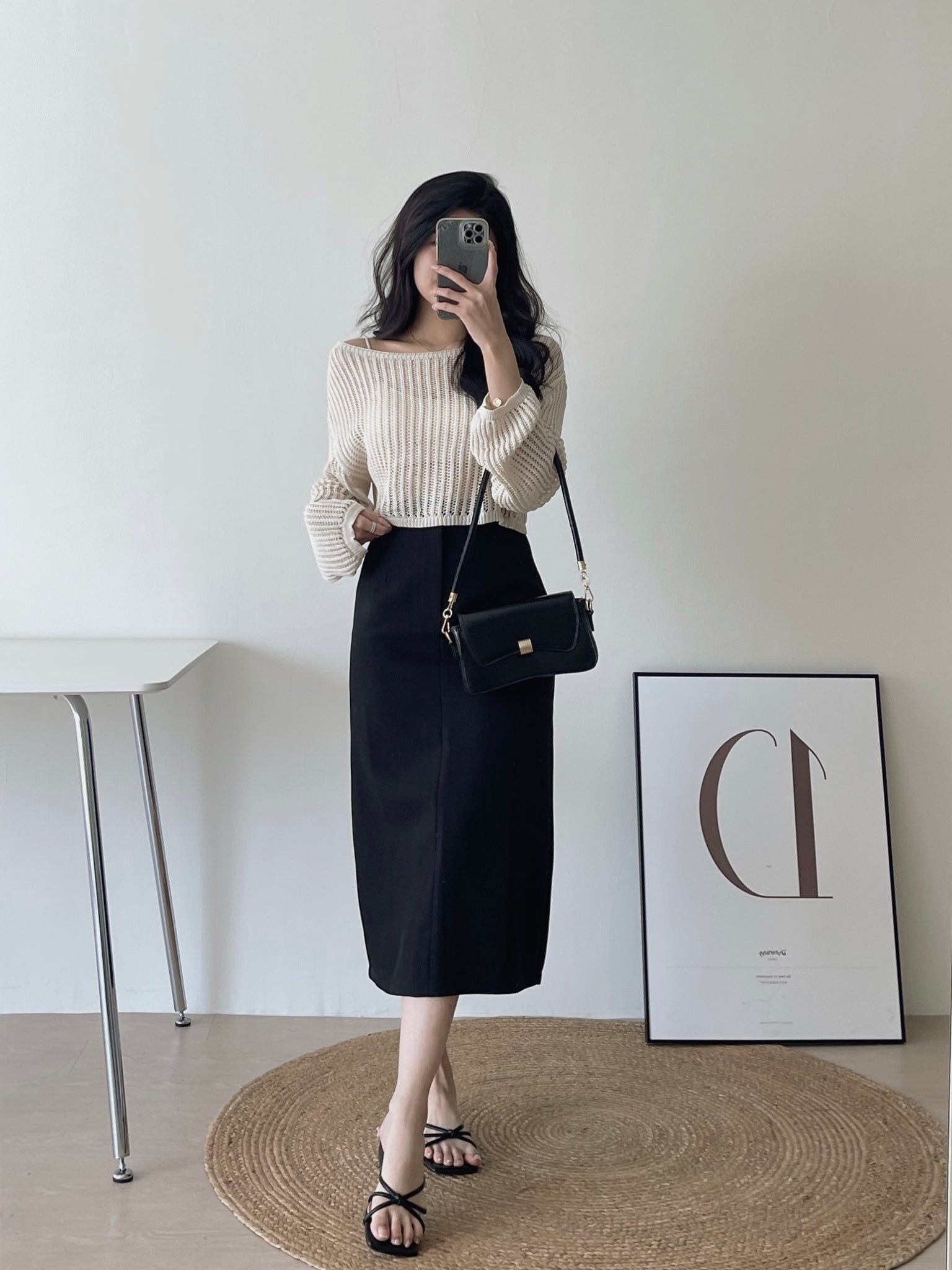Suit Pencil Skirt / 通勤西装中长裙