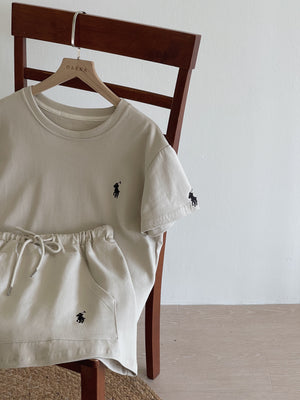 Logo Tee Casual Set / 休闲T恤套装