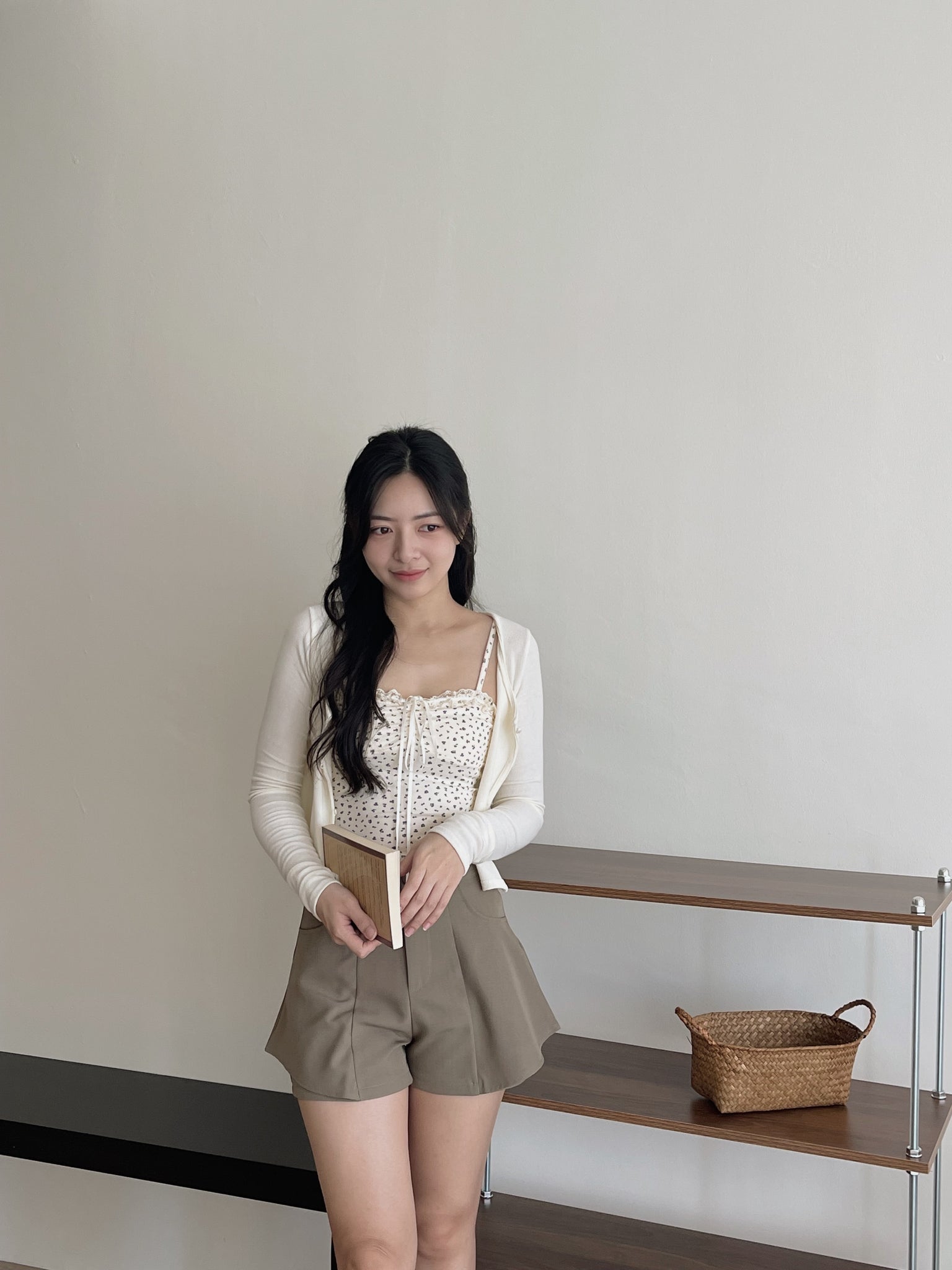 Floral Cami Two-pcs Set / 甜美碎花背心两件套