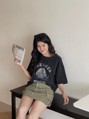 Stylish Western Loose Tee / 帅气欧美风宽松T恤