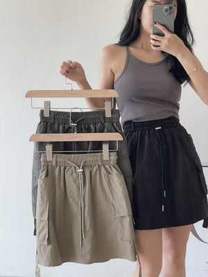 Cargo Short Skirts / 美式工装A字短裙
