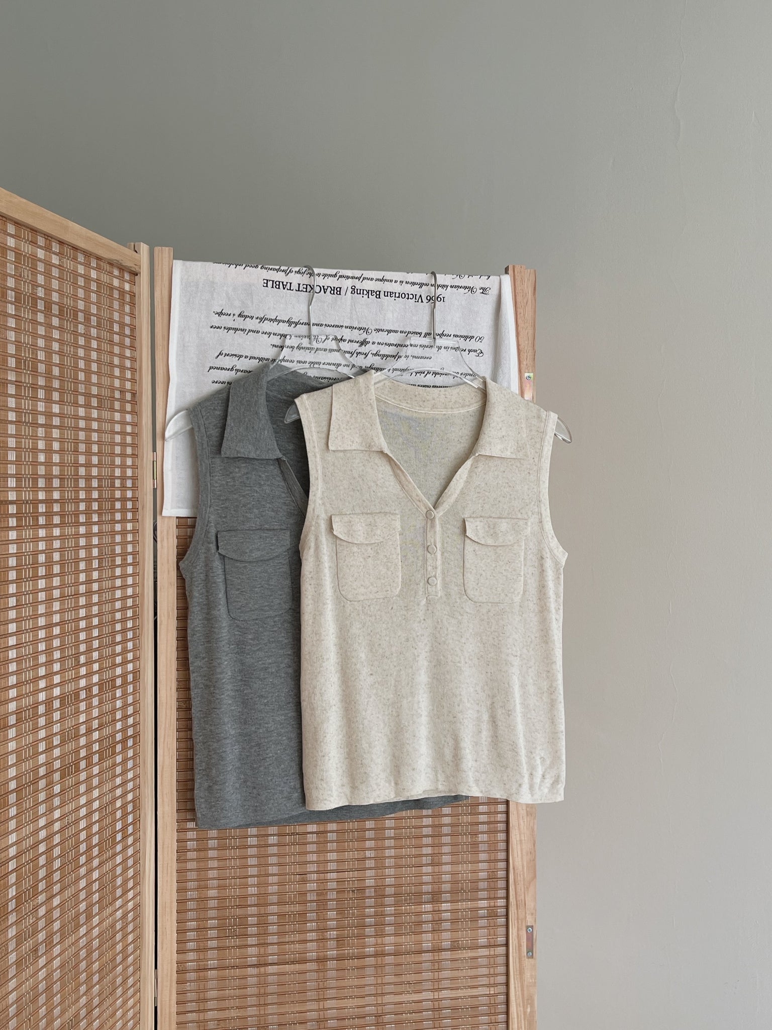 Double Pockets Knit Top / 洋气针织百搭上衣