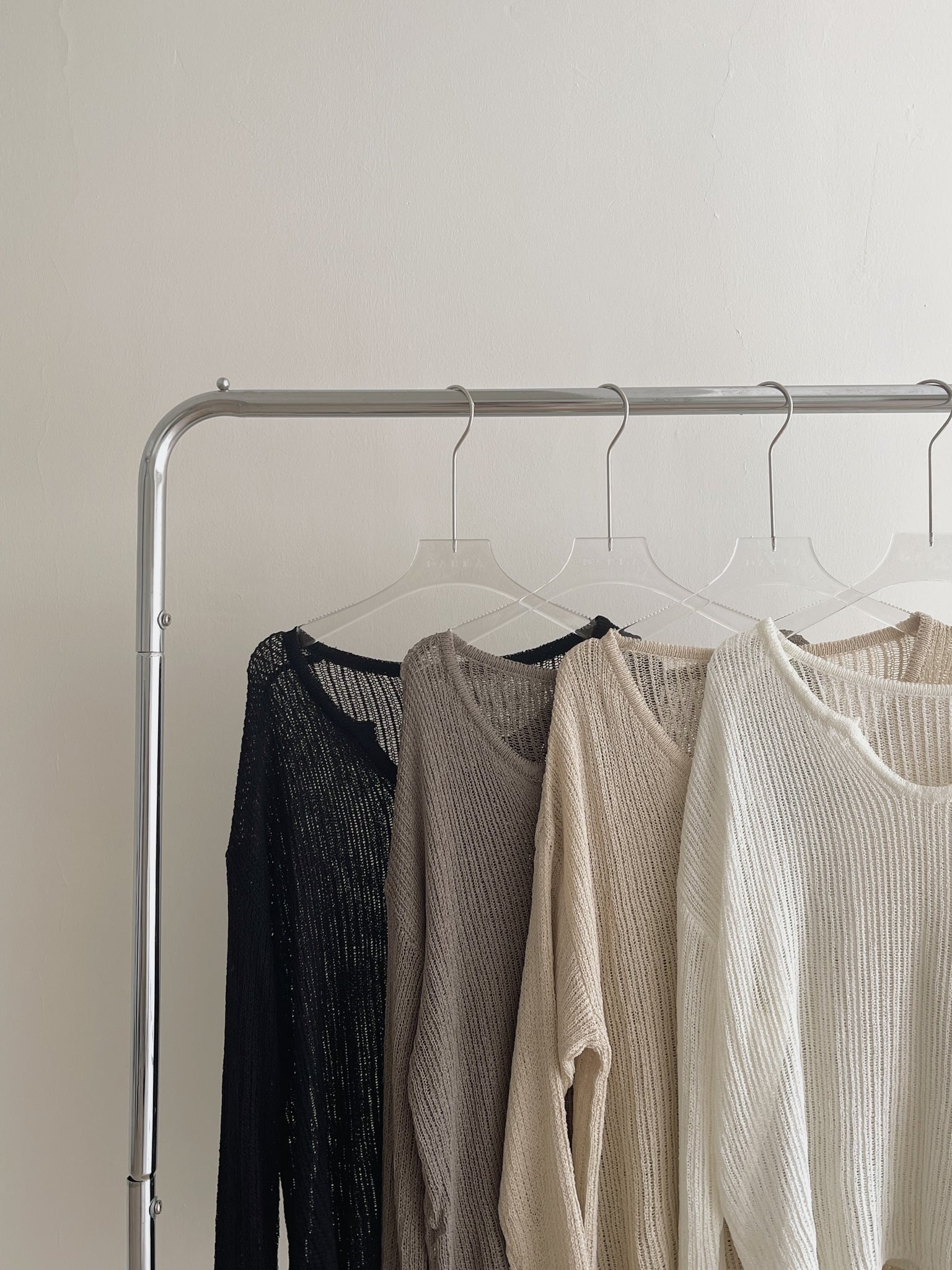Korean Loose Knitted Sweater / 韩版慵懒镂空针织罩衫