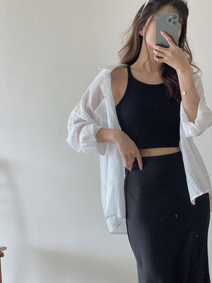 Ootd Sheer Shirt / 肌理感防晒薄衬衫