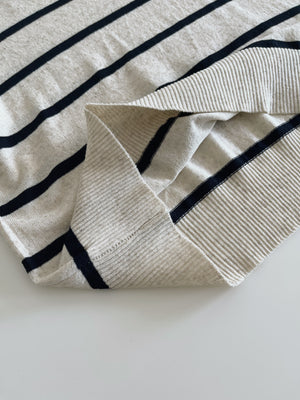 Stripes Knit Tee / 针织条纹圆领衣